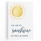 You Are My Sunshine Print - Nursery Wall Art for Kids