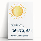 You Are My Sunshine Print - Nursery Wall Art for Kids