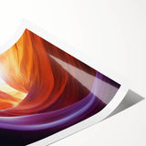 Landscape canyon rolled print showcasing vibrant earthy tones and intricate details of rock formations, elegantly packaged in a protective cardboard tube for safe shipping. Ideal for nature enthusiasts and art lovers, this print captures the serene beauty of canyons, enhancing any decor.