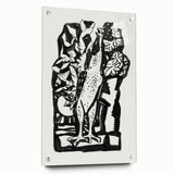 Modern Wall Art - Bold Black & White Crowing Rooster - Art Print