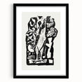 Modern Wall Art - Bold Black & White Crowing Rooster - Art Print