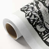 Modern Wall Art - Bold Black & White Crowing Rooster - Art Print