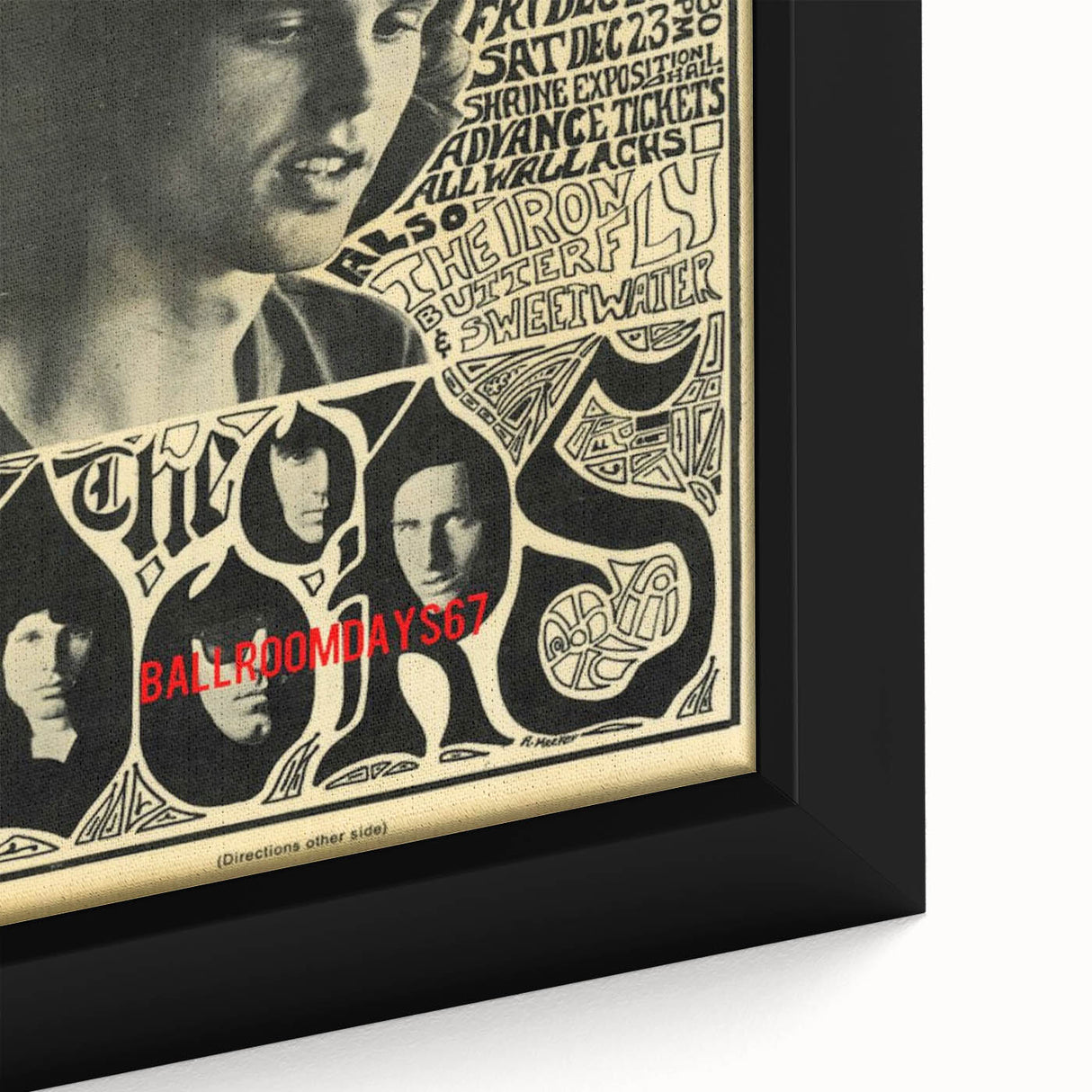 The Doors 1967 Concert Poster - Vintage Rock Music Art