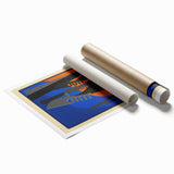 Retro Venice Travel Poster - Vintage Italy Gondola Wall Art