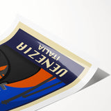 Retro Venice Travel Poster - Vintage Italy Gondola Wall Art