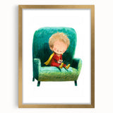 Nursery Wall Art - Superhero Boy Kids Room Art for Playroom