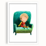 Nursery Wall Art - Superhero Boy Kids Room Art for Playroom