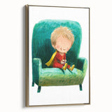 Nursery Wall Art - Superhero Boy Kids Room Art for Playroom