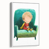 Nursery Wall Art - Superhero Boy Kids Room Art for Playroom