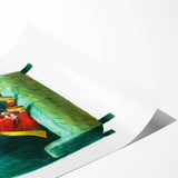 Nursery Wall Art - Superhero Boy Kids Room Art for Playroom