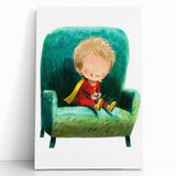 Nursery Wall Art - Superhero Boy Kids Room Art for Playroom