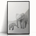 Elephant Family Nursery Wall Art – Baby Room & Kids Room Decor