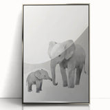 Elephant Family Nursery Wall Art – Baby Room & Kids Room Decor