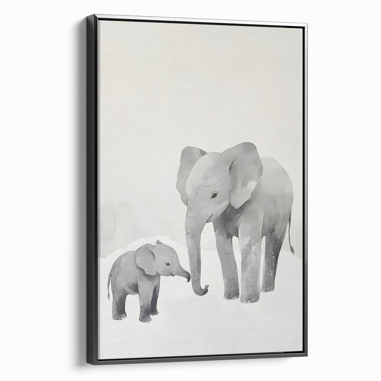 Elephant Family Nursery Wall Art – Baby Room & Kids Room Decor