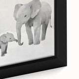Elephant Family Nursery Wall Art – Baby Room & Kids Room Decor