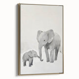 Elephant Family Nursery Wall Art – Baby Room & Kids Room Decor
