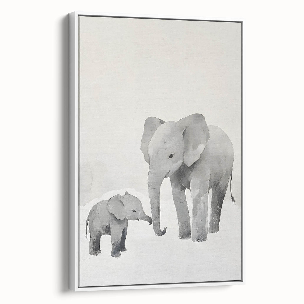 Elephant Family Nursery Wall Art – Baby Room & Kids Room Decor