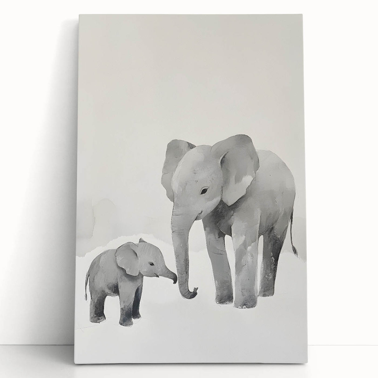 Elephant Family Nursery Wall Art – Baby Room & Kids Room Decor