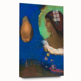 Modern Wall Art - Sita by Odilon Redon in Dreamlike Blues and Golds