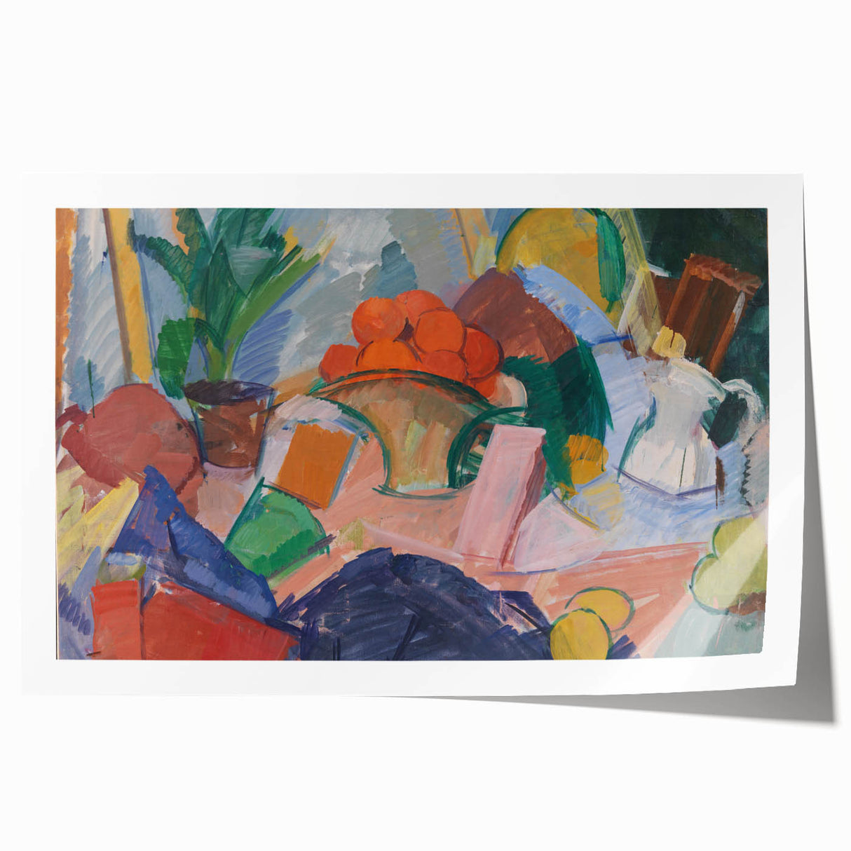 Modern Wall Art of Abstract Still Life with Oranges - Contemporary Style