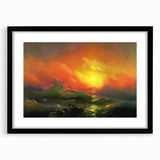 Famous Romantic Era Art - The Ninth Wave Seascape Canvas Print