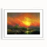 Famous Romantic Era Art - The Ninth Wave Seascape Canvas Print
