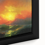 Famous Romantic Era Art - The Ninth Wave Seascape Canvas Print