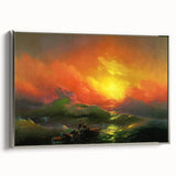 Famous Romantic Era Art - The Ninth Wave Seascape Canvas Print