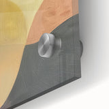 Modern Dining Room Wall Art - Abstract Brown & Gold Canvas Print