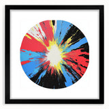 Large Abstract Wall Art – Radiant Color Burst Composition