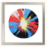 Large Abstract Wall Art – Radiant Color Burst Composition