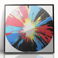 Large Abstract Wall Art – Radiant Color Burst Composition