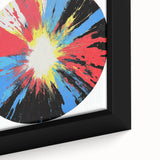 Large Abstract Wall Art – Radiant Color Burst Composition