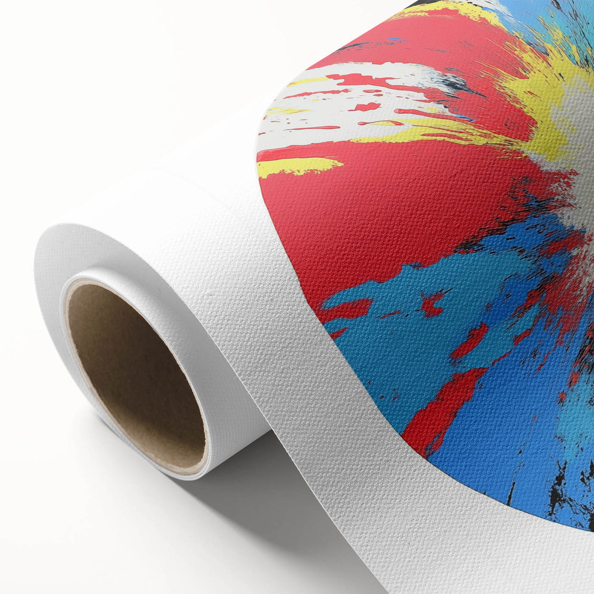 Large Abstract Wall Art – Radiant Color Burst Composition