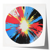 Large Abstract Wall Art – Radiant Color Burst Composition