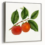 Landscape art painting featuring colorful fruits on a black background, printed on framed canvas.