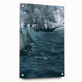 Impressionism Wall Art - Dramatic Naval Scene - Classic Sea Battle Print