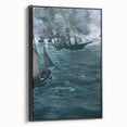 Impressionism Wall Art - Dramatic Naval Scene - Classic Sea Battle Print