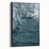 Impressionism Wall Art - Dramatic Naval Scene - Classic Sea Battle Print