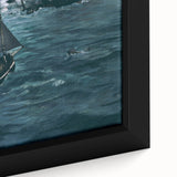 Impressionism Wall Art - Dramatic Naval Scene - Classic Sea Battle Print