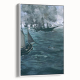 Impressionism Wall Art - Dramatic Naval Scene - Classic Sea Battle Print