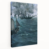 Impressionism Wall Art - Dramatic Naval Scene - Classic Sea Battle Print