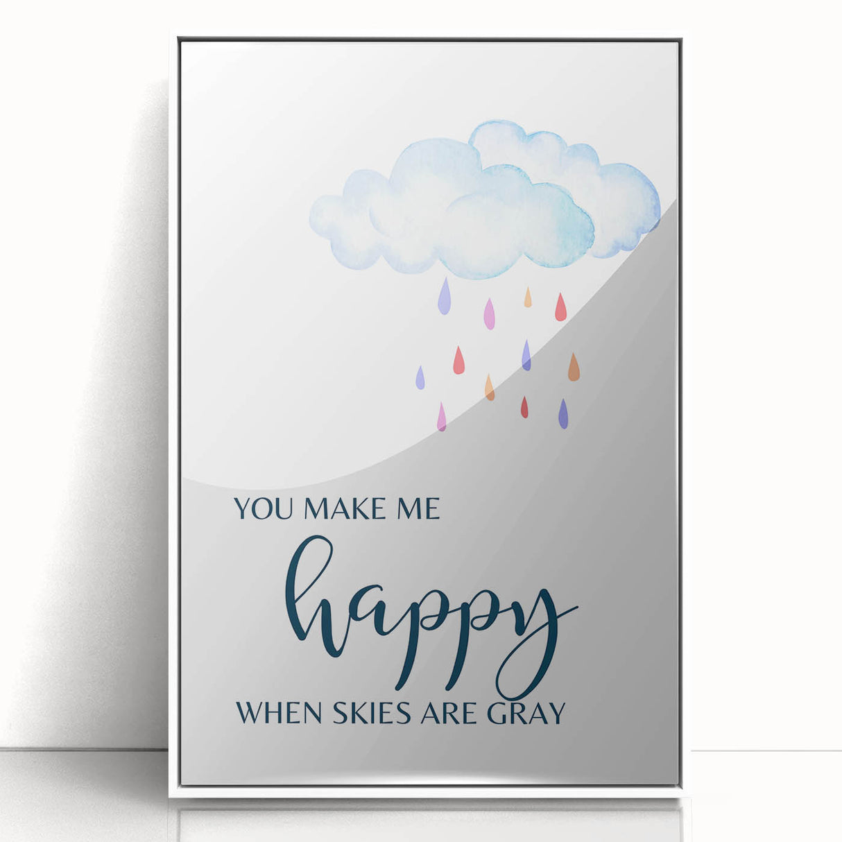 You Make Me Happy Print - Kids Room Art Prints for Nursery