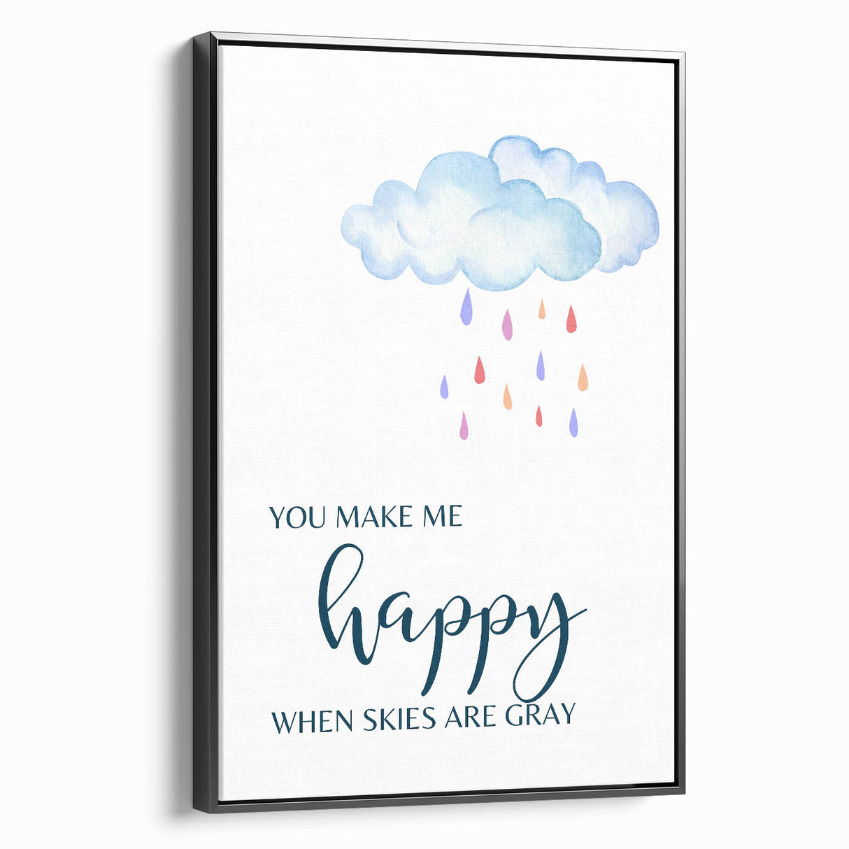 You Make Me Happy Print - Kids Room Art Prints for Nursery