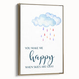 You Make Me Happy Print - Kids Room Art Prints for Nursery