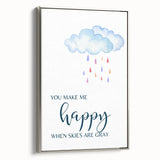 You Make Me Happy Print - Kids Room Art Prints for Nursery
