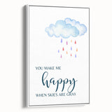 You Make Me Happy Print - Kids Room Art Prints for Nursery