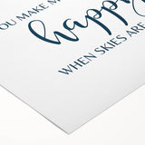 You Make Me Happy Print - Kids Room Art Prints for Nursery
