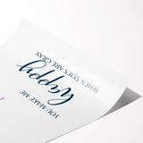 You Make Me Happy Print - Kids Room Art Prints for Nursery