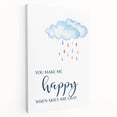 You Make Me Happy Print - Kids Room Art Prints for Nursery
